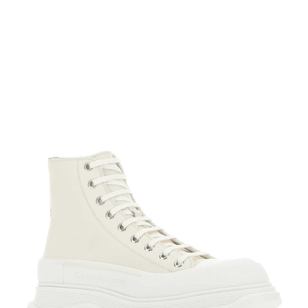 Alexander McQueen Shoes? Alexander Mcqueen Men Sand Leather Tread Slick Sneakers Comfortable Everyday Designer Shoes