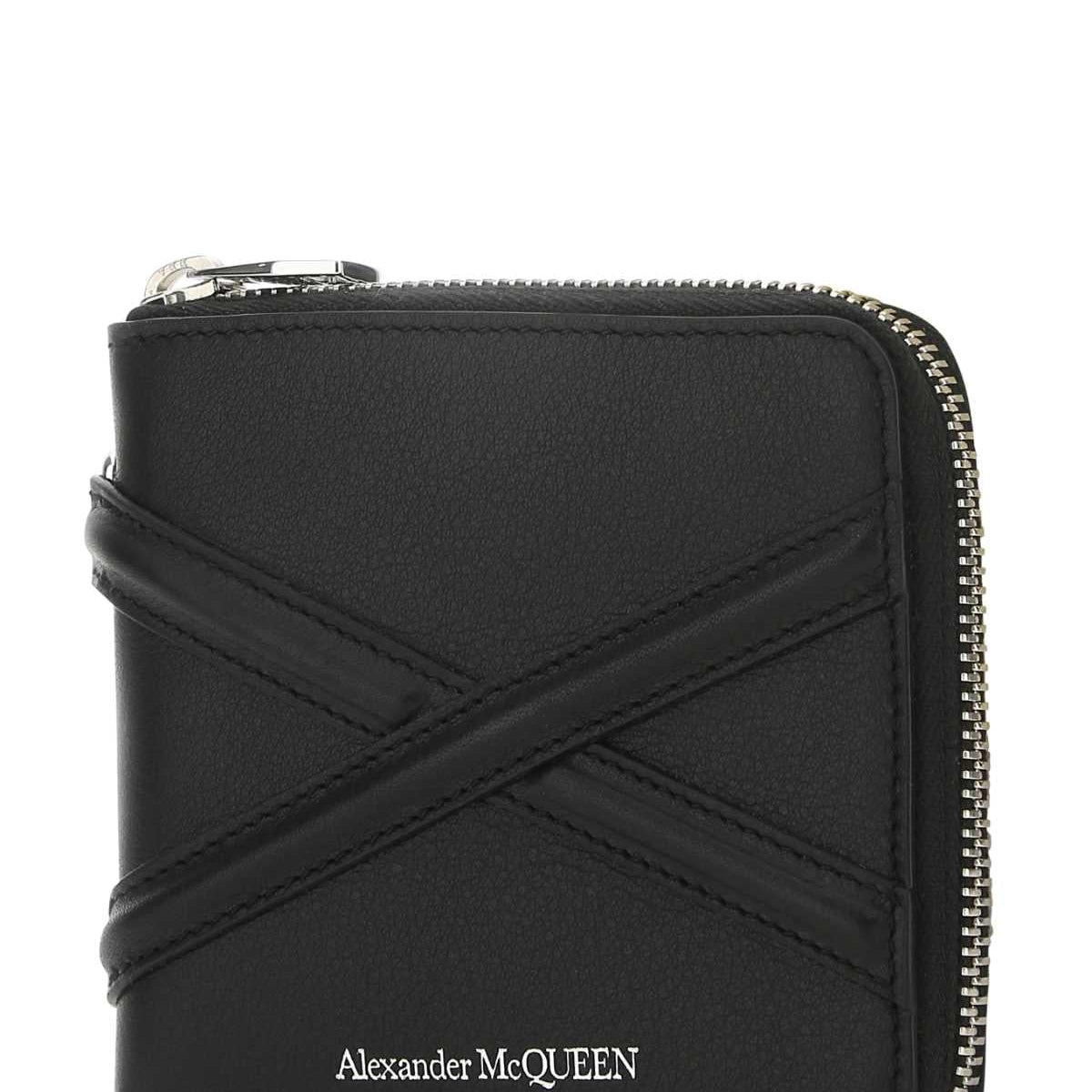 Alexander McQueen premium wallets detail and craftsmanship close-up