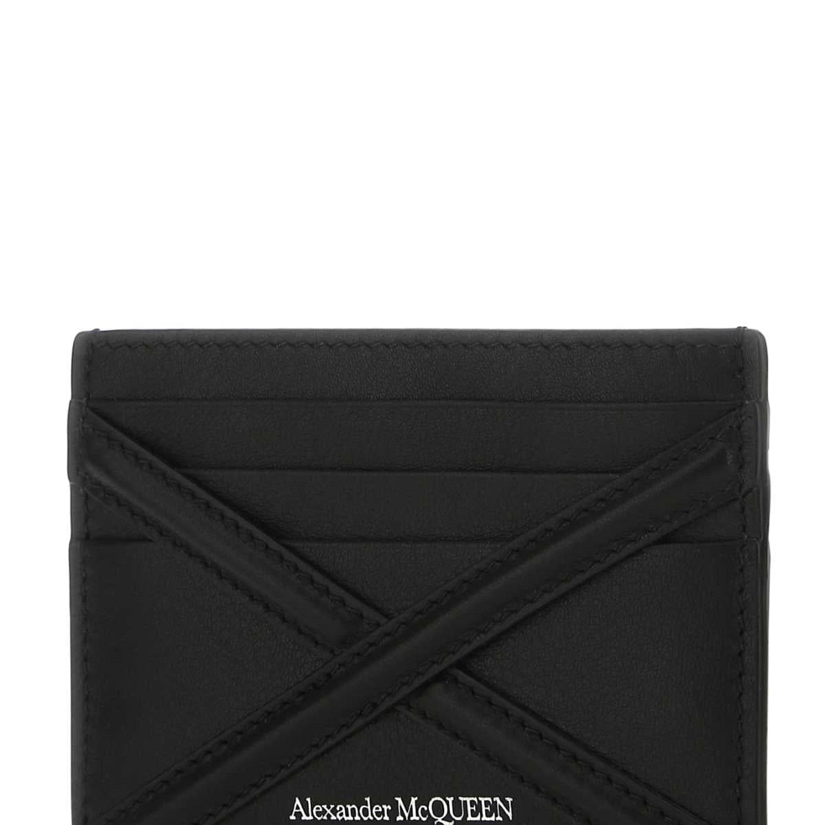 Alexander McQueen premium wallets detail and craftsmanship close-up