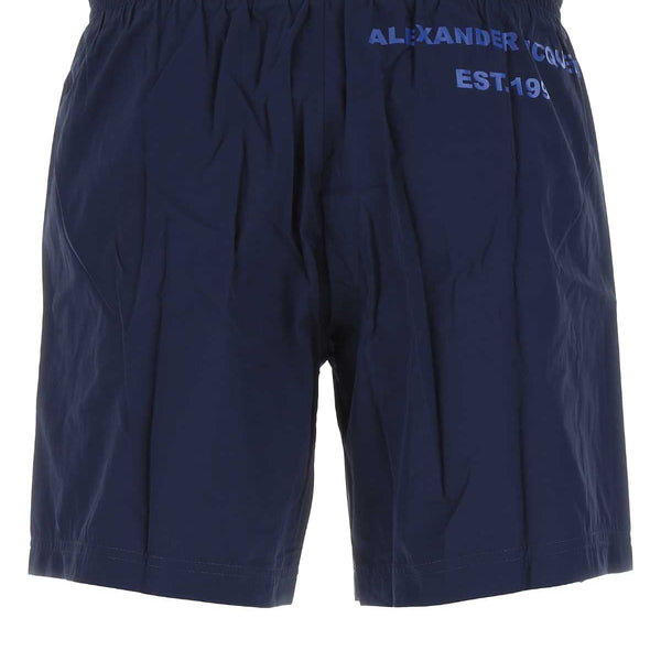 Alexander McQueen Shorts? Alexander Mcqueen Men Midnight Blue Nylon Swimming Shorts Premium Designer Casual Shorts