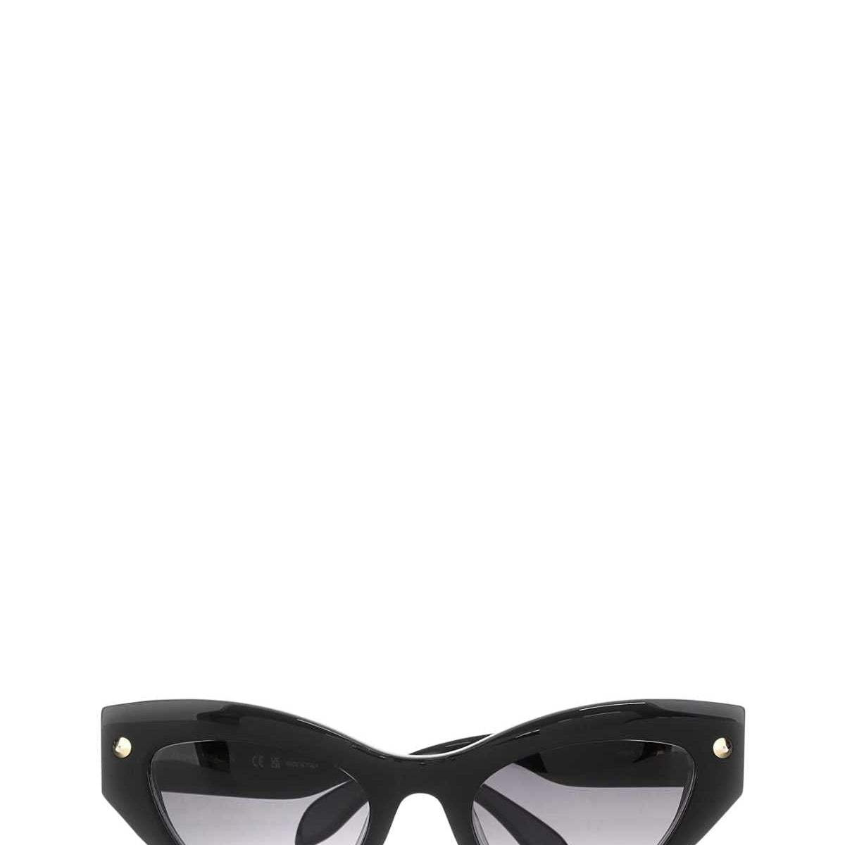 Alexander McQueen Sunglasses? Alexander Mcqueen Women Black Acetate Spike Studs Sunglasses Premium Fashion Designer Sunglasses