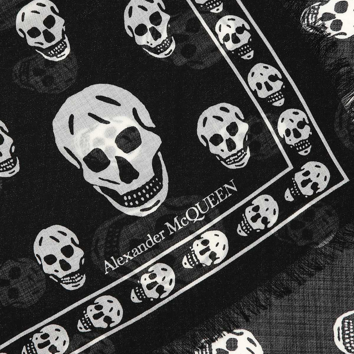 Alexander McQueen premium scarves & wraps detail and craftsmanship close-up