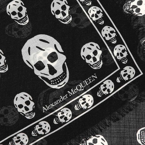 Alexander McQueen premium scarves & wraps detail and craftsmanship close-up