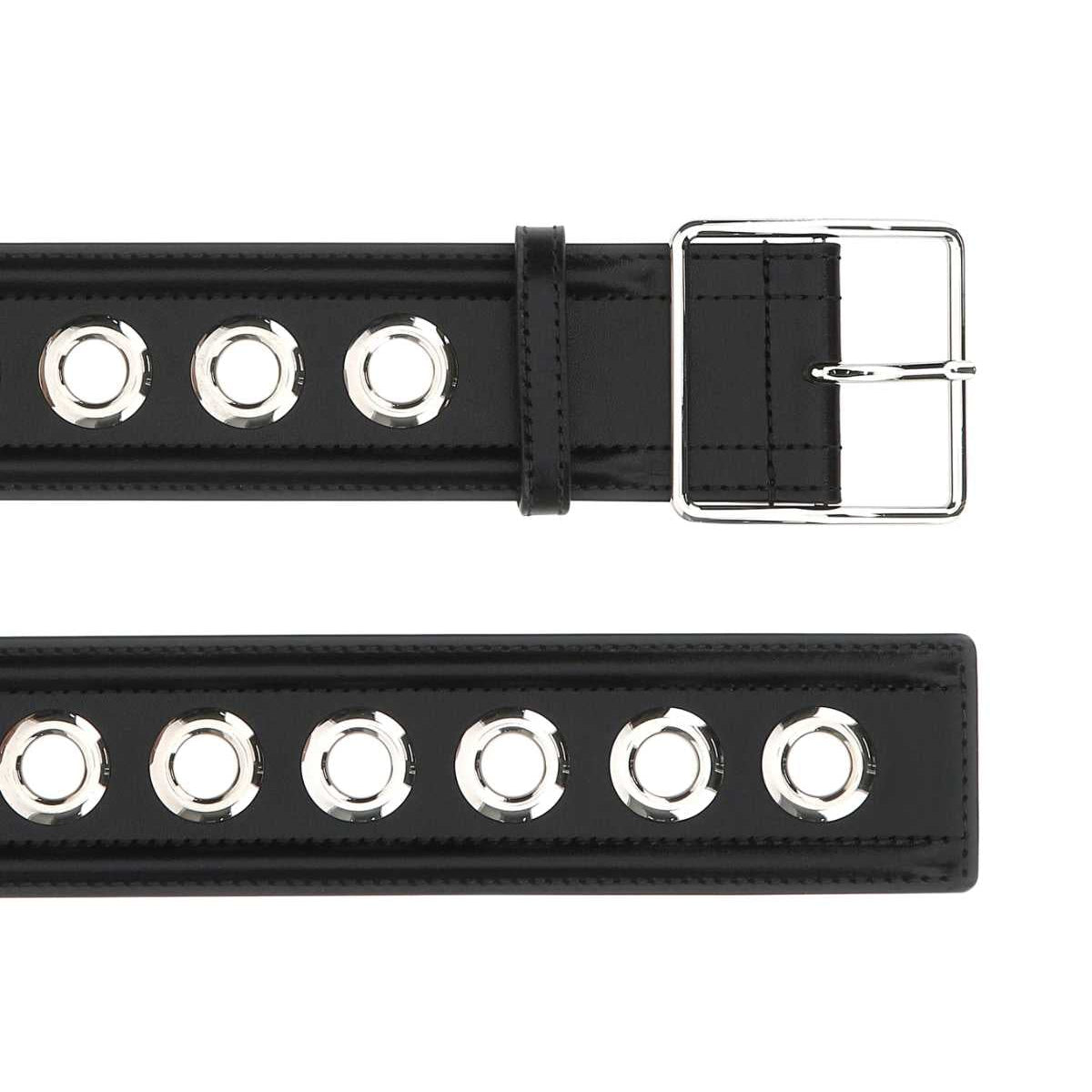 Alexander McQueen Belts? Alexander Mcqueen Women Black Leather Belt Classic Everyday Designer Belt