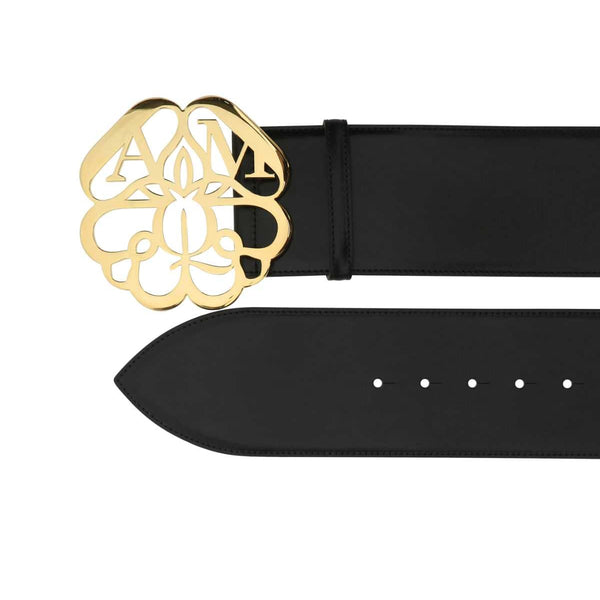 Alexander McQueen premium belts detail and craftsmanship close-up