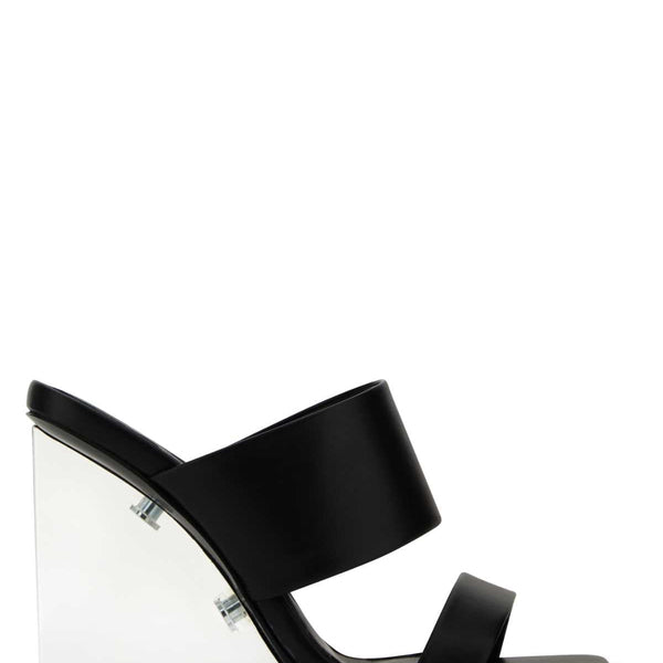 Alexander McQueen Accessories? Alexander Mcqueen Women Black Leather Shard Mules Premium Everyday Designer Accessory