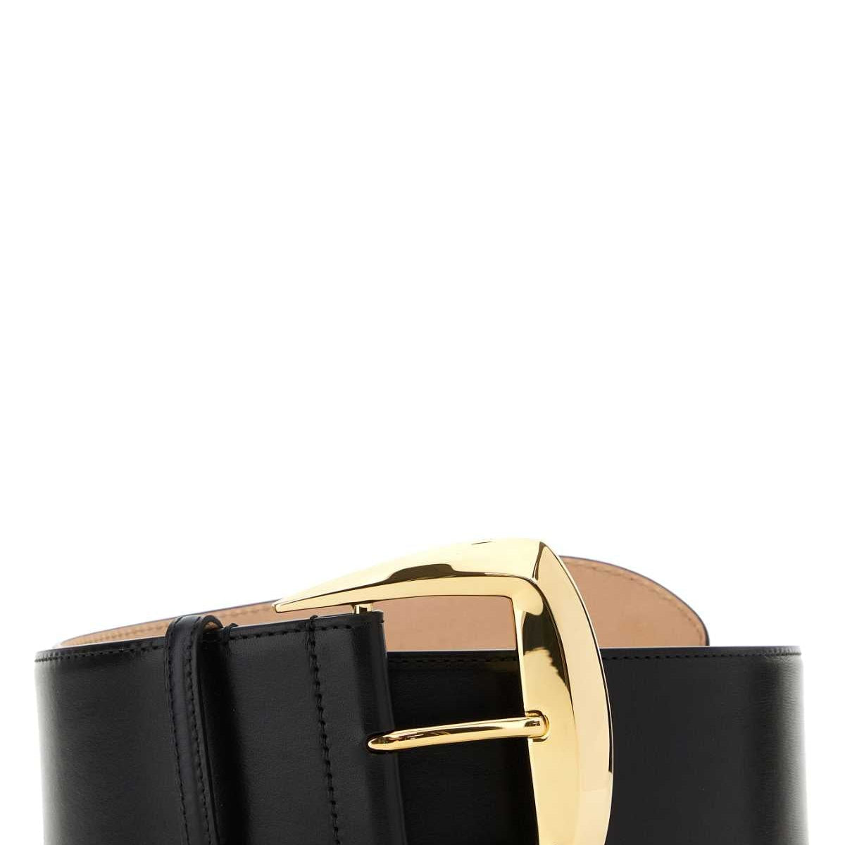 Alexander McQueen Belts? Alexander Mcqueen Women Black Leather Belt Premium Leather Designer Belt