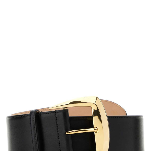 Alexander McQueen Belts? Alexander Mcqueen Women Black Leather Belt Premium Leather Designer Belt