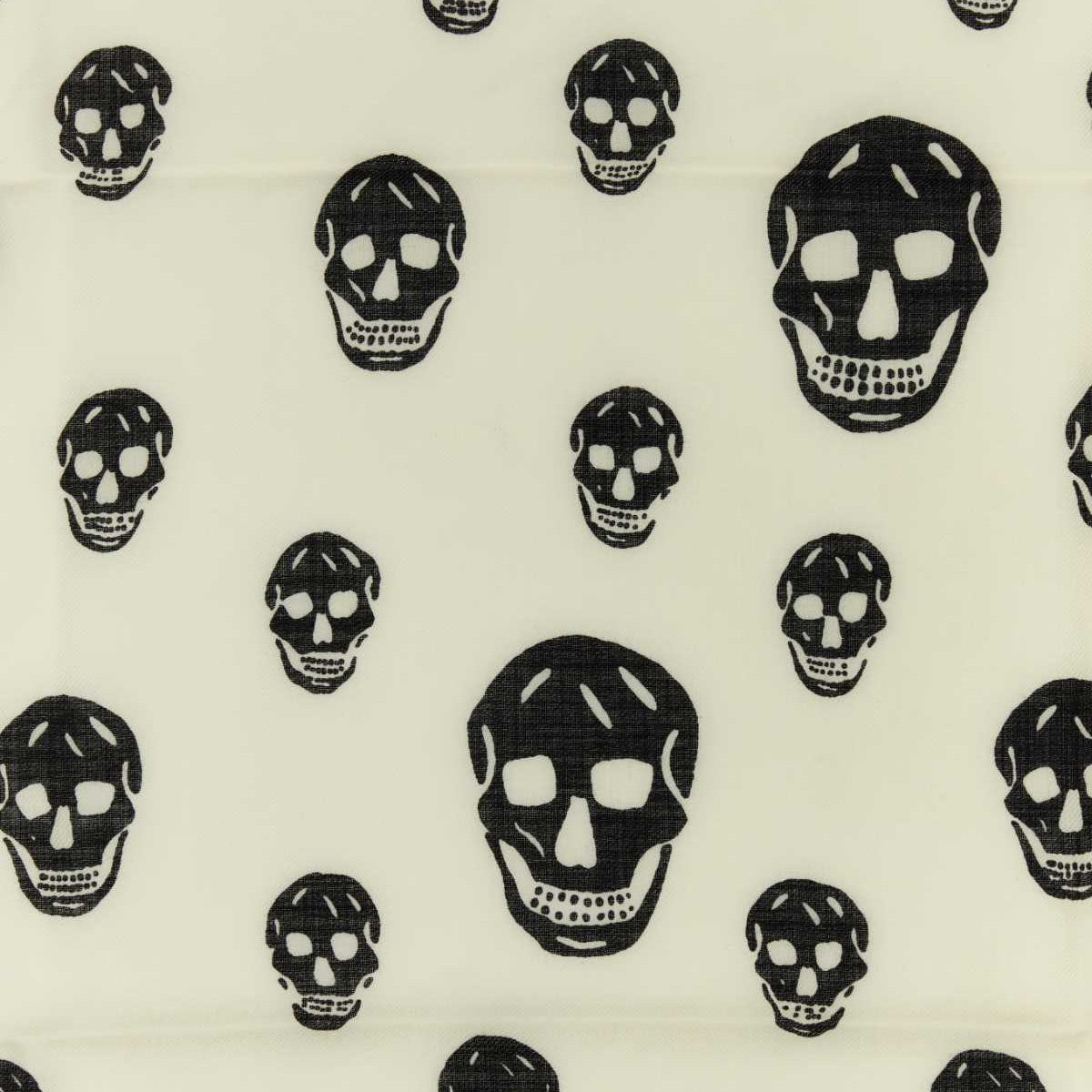 Alexander McQueen Accessories? Alexander Mcqueen Women Embroidered Wool Foulard Luxury Designer Fashion Accessory