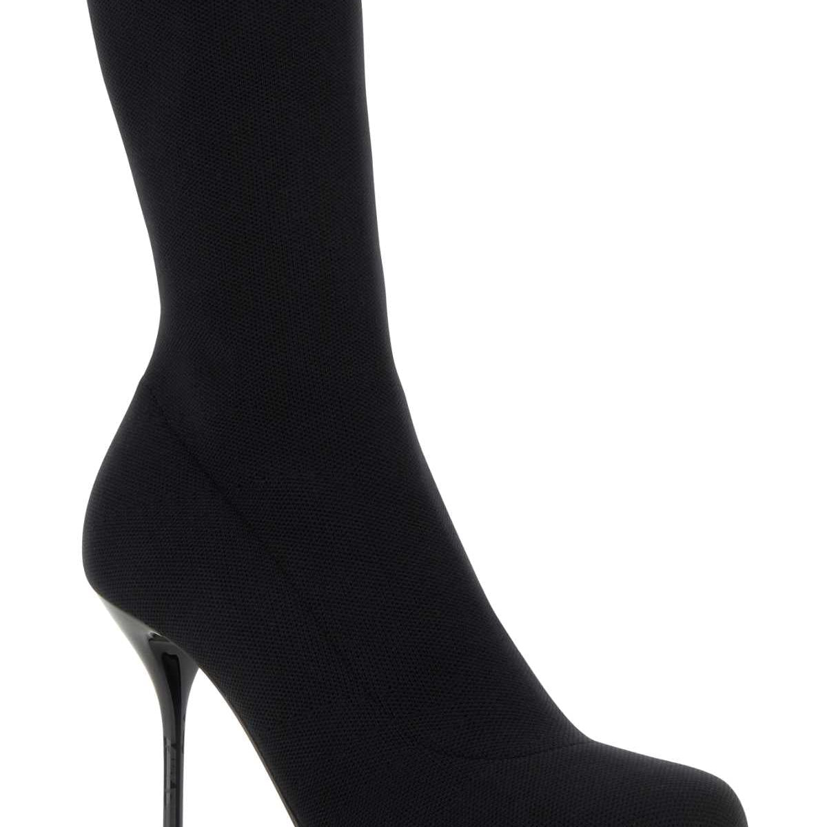 Alexander McQueen Shoes? Alexander Mcqueen Women Black Stretch Nylon Ankle Boots Luxury Lifestyle Designer Footwear