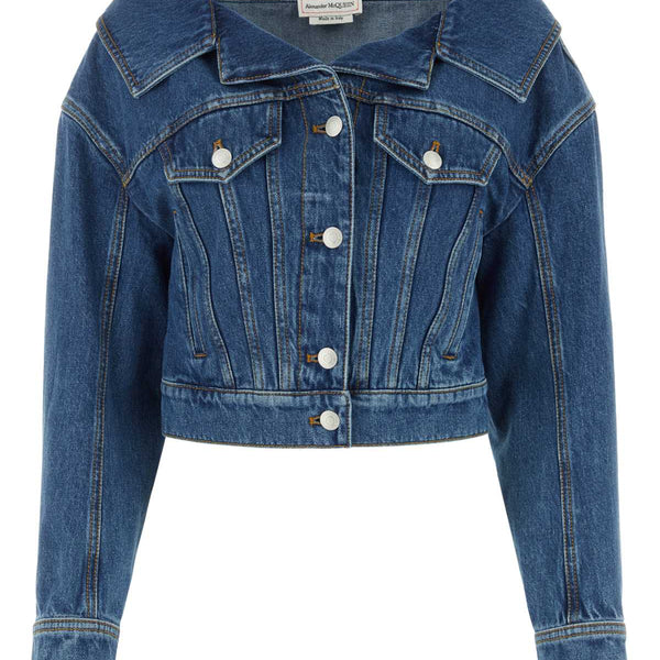 Alexander McQueen Jackets? Alexander Mcqueen Women Denim Jacket Premium Casual Designer Jacket