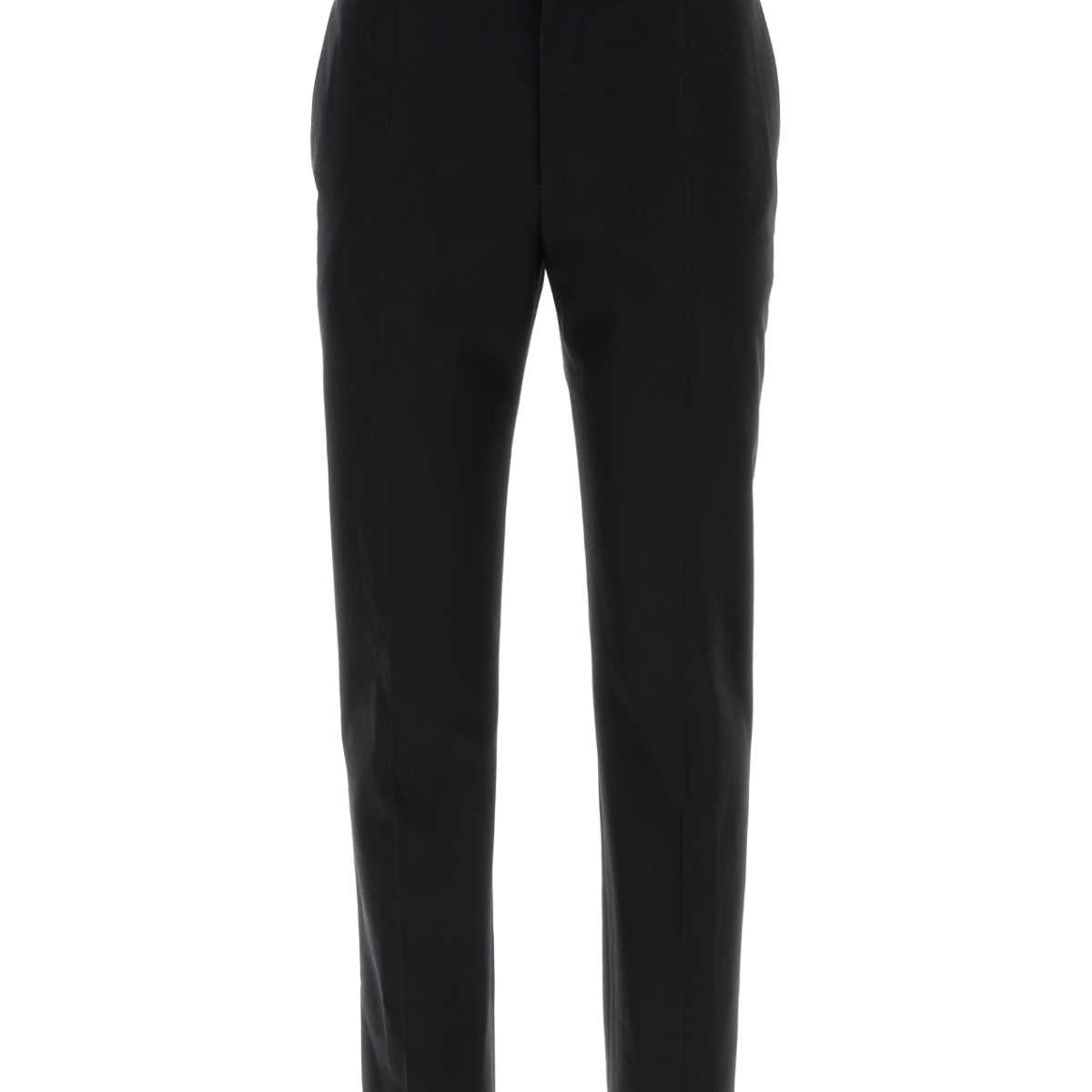 Alexander McQueen Pants? Alexander Mcqueen Men Black Cotton Pant Premium Designer Casual Trousers