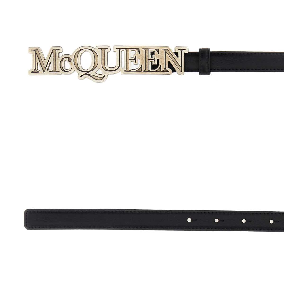 Alexander McQueen premium belts detail and craftsmanship close-up