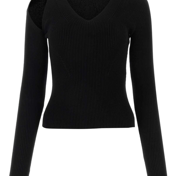 Alexander McQueen Sweaters? Alexander Mcqueen Women Black Wool Blend Sweater Luxury Designer Knit Sweater