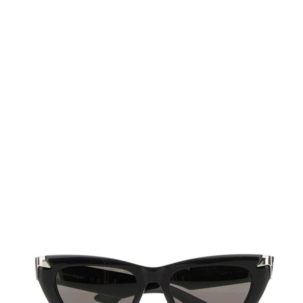 Alexander McQueen Sunglasses? Alexander Mcqueen Women Black Acetate Punk Rivet Sunglasses Luxury Designer UV Sunglasses