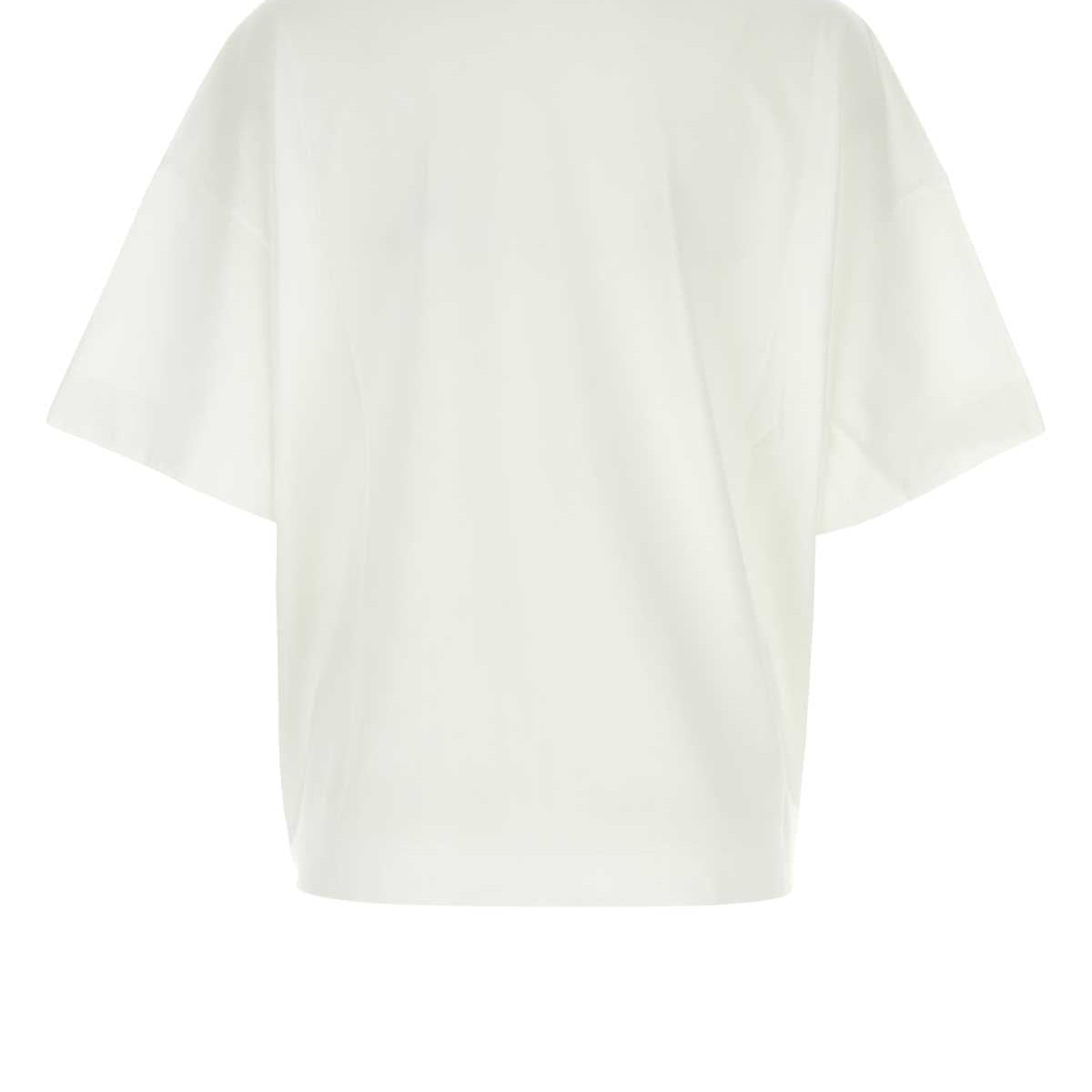 Alexander McQueen T-Shirts? Alexander Mcqueen Women White Cotton Oversize T-Shirt Casual Everyday Designer Tee