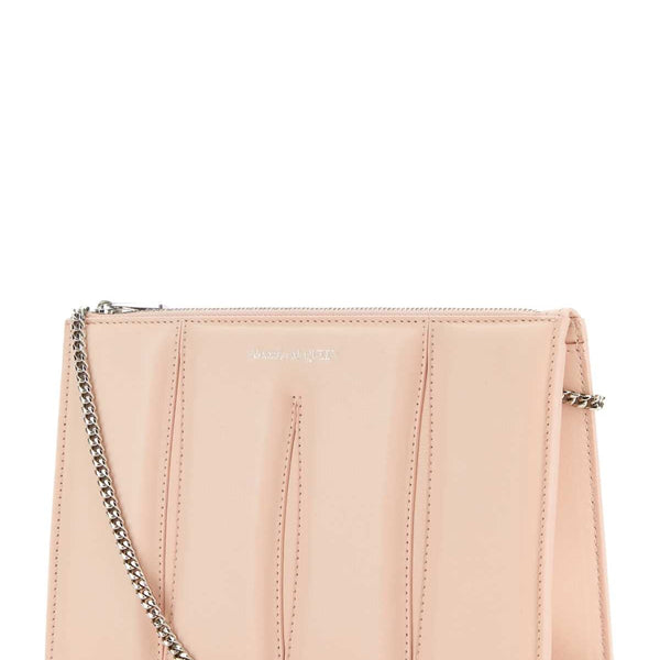 Alexander McQueen Bags? Alexander Mcqueen Women Pastel Pink Leather Shoulder Bag Elegant Everyday Designer Handbag