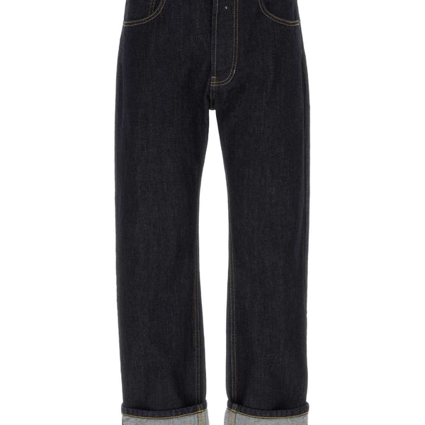 Alexander McQueen Jeans? Alexander Mcqueen Men Dark Blue Denim Jeans Premium Designer Denim Jeans