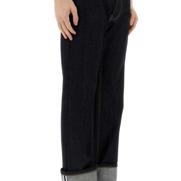 Alexander McQueen Jeans? Alexander Mcqueen Men Dark Blue Denim Jeans Premium Designer Denim Jeans