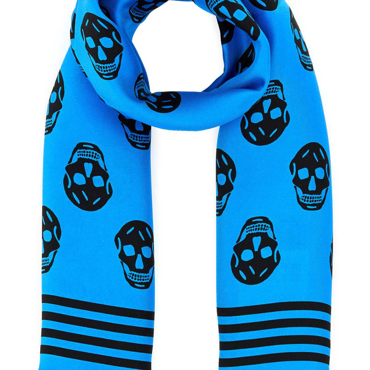 Alexander McQueen Accessories? Alexander Mcqueen Men Printed Satin Foulard Luxury Designer Fashion Accessory