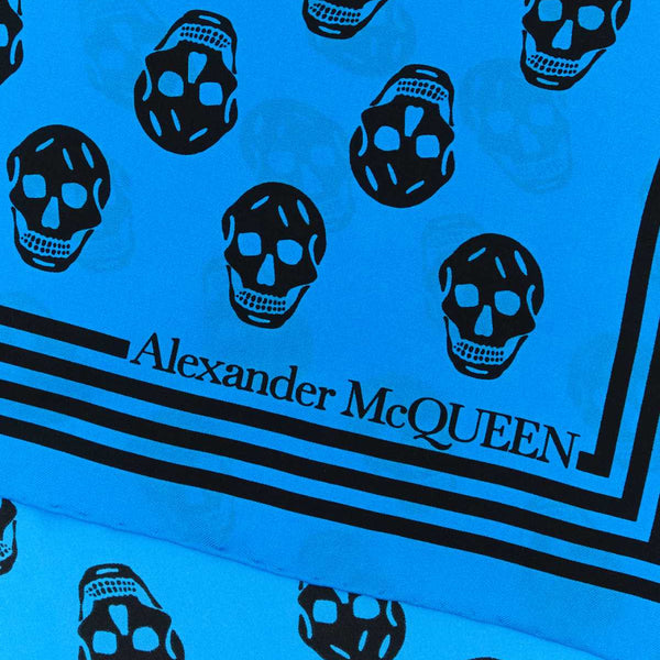 Alexander McQueen Accessories? Alexander Mcqueen Men Printed Satin Foulard Luxury Designer Fashion Accessory