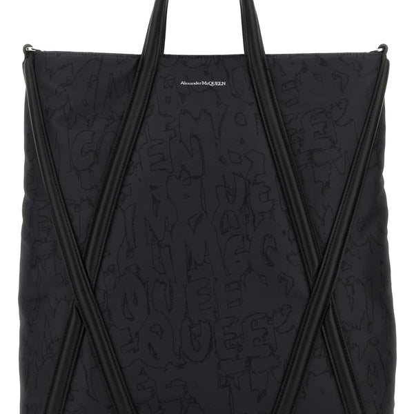 Alexander McQueen Bags? Alexander Mcqueen Men Black Nylon The Harness Shopping Bag Elegant Everyday Designer Handbag