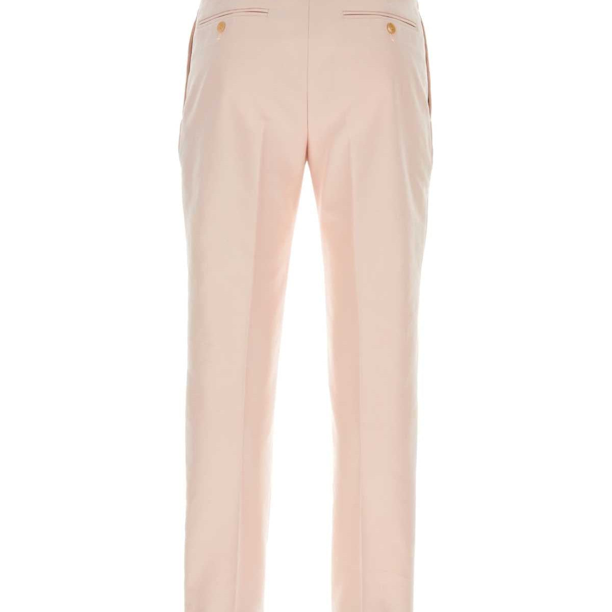 Alexander McQueen Pants? Alexander Mcqueen Men Pastel Pink Twill Pant Premium Designer Casual Trousers