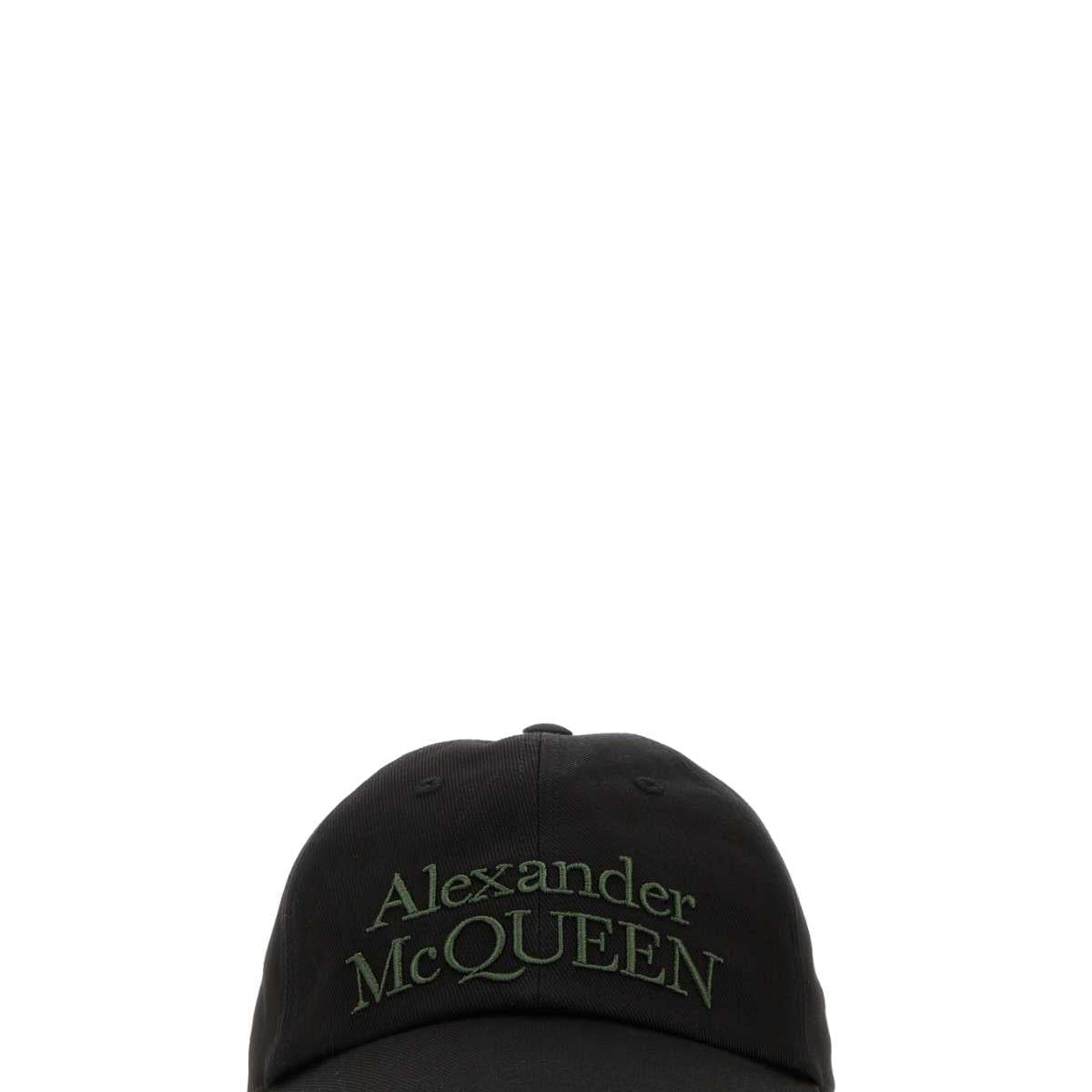 Alexander McQueen Hats? Alexander Mcqueen Men Black Cotton Baseball Cap Premium Designer Fashion Hat