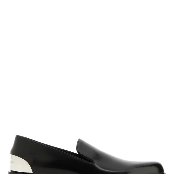 Alexander McQueen Shoes? Alexander Mcqueen Men Black Leather Loafers Premium Designer Casual Shoes