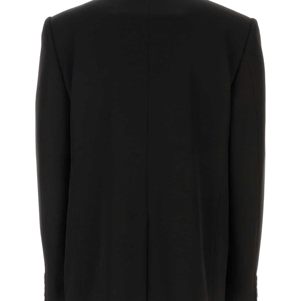 Balenciaga Jackets? Balenciaga Men Black Wool Blazer Premium Casual Designer Jacket