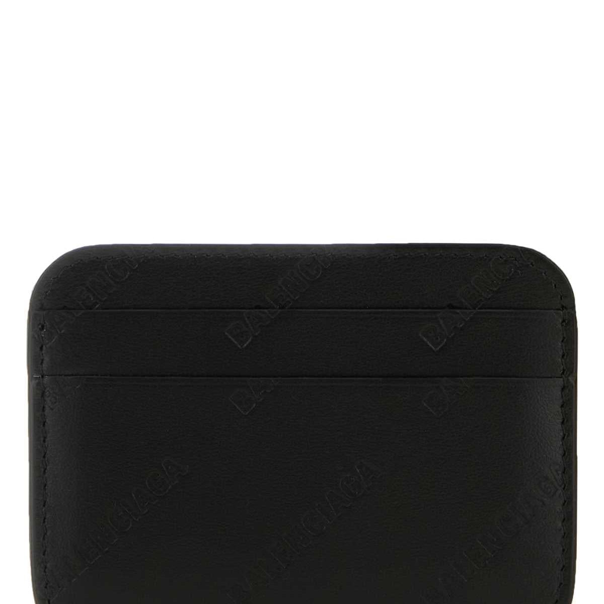 Balenciaga Wallets? Balenciaga Women Black Leather Card Holder Premium Leather Designer Wallet