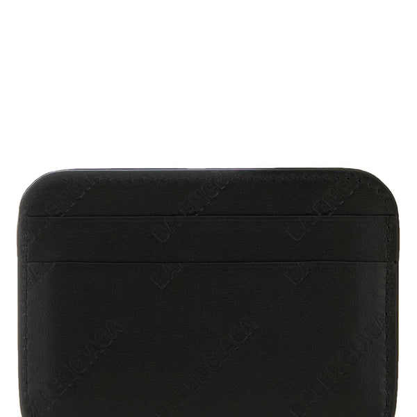 Balenciaga Wallets? Balenciaga Women Black Leather Card Holder Premium Leather Designer Wallet