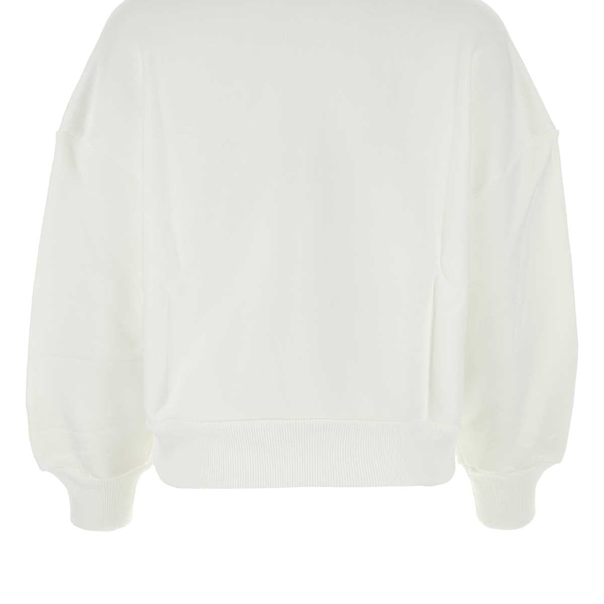 Alexander McQueen Hoodies? Alexander Mcqueen Women White Cotton Sweatshirt Comfortable Luxury Streetwear Hoodie