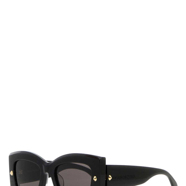 Alexander McQueen Sunglasses? Alexander Mcqueen Women Black Acetate Sunglasses Luxury Designer UV Sunglasses