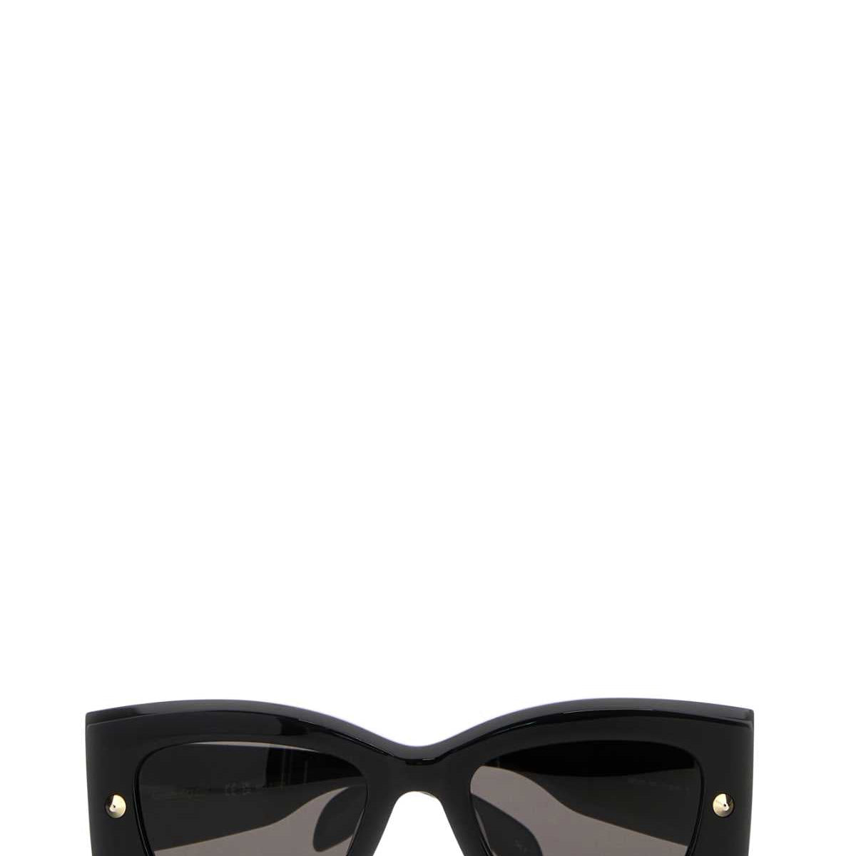 Alexander McQueen Sunglasses? Alexander Mcqueen Women Black Acetate Sunglasses Luxury Designer UV Sunglasses