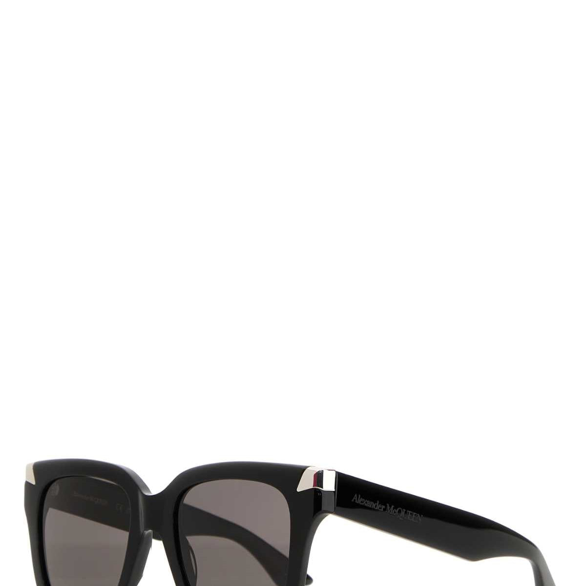 Alexander McQueen Sunglasses? Alexander Mcqueen Women Black Acetate Punk Rivet Sunglasses Premium Fashion Designer Sunglasses