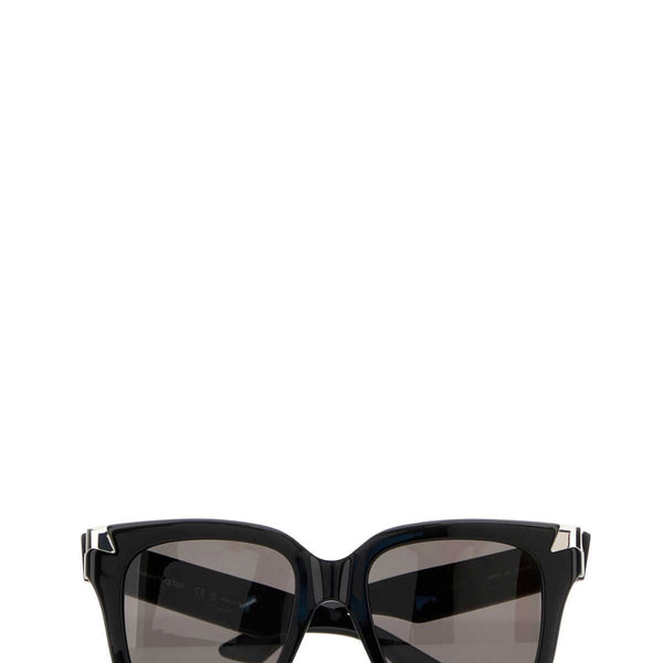 Alexander McQueen Sunglasses? Alexander Mcqueen Women Black Acetate Punk Rivet Sunglasses Premium Fashion Designer Sunglasses
