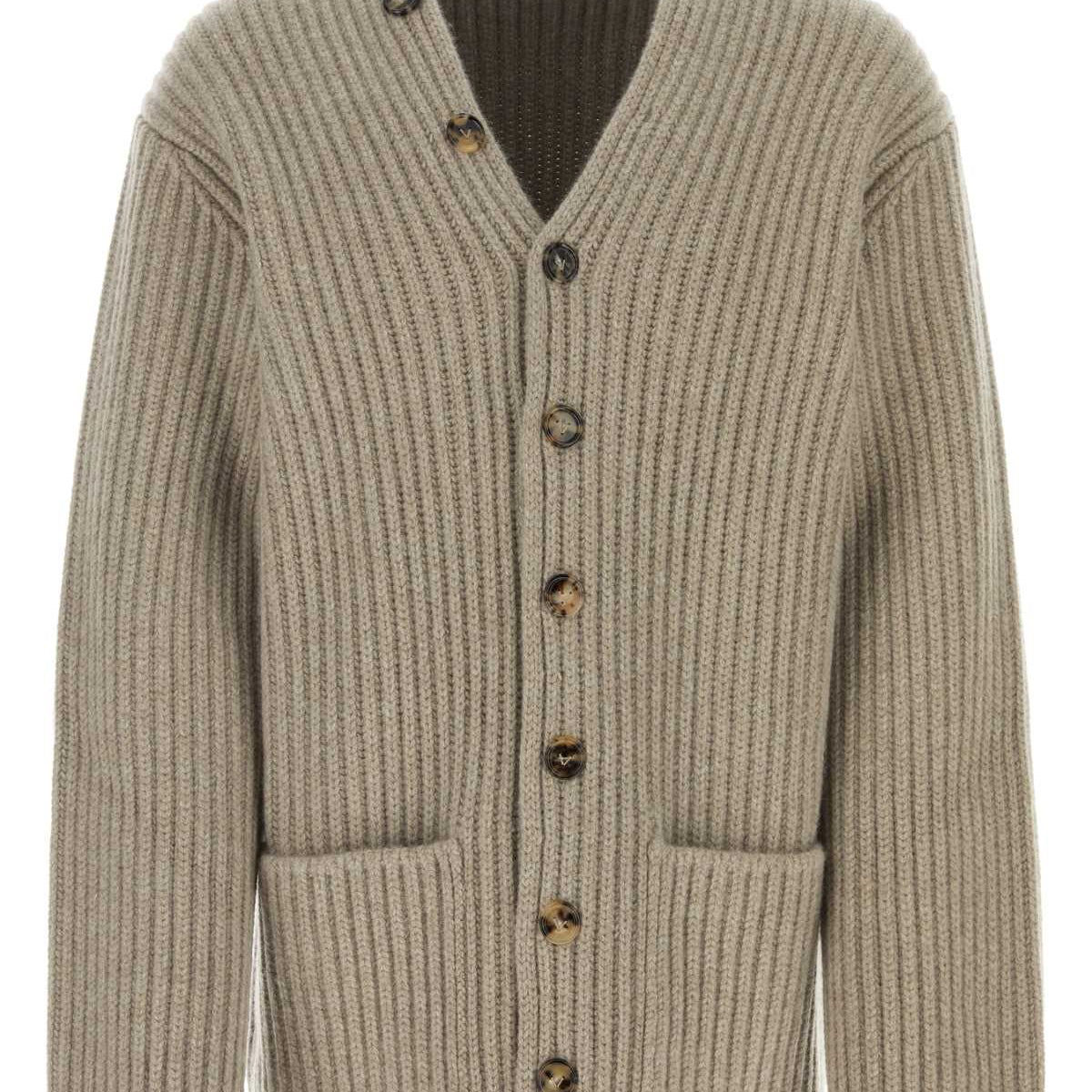 Bottega Veneta Sweaters? Bottega Veneta Men Cappuccino Wool Blend Cardigan Premium Casual Designer Knitwear