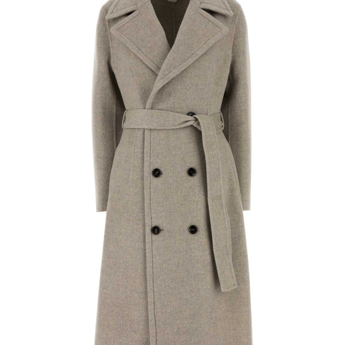 Bottega Veneta Jackets? Bottega Veneta Women Dove Grey Cashmere Coat Premium Casual Designer Jacket