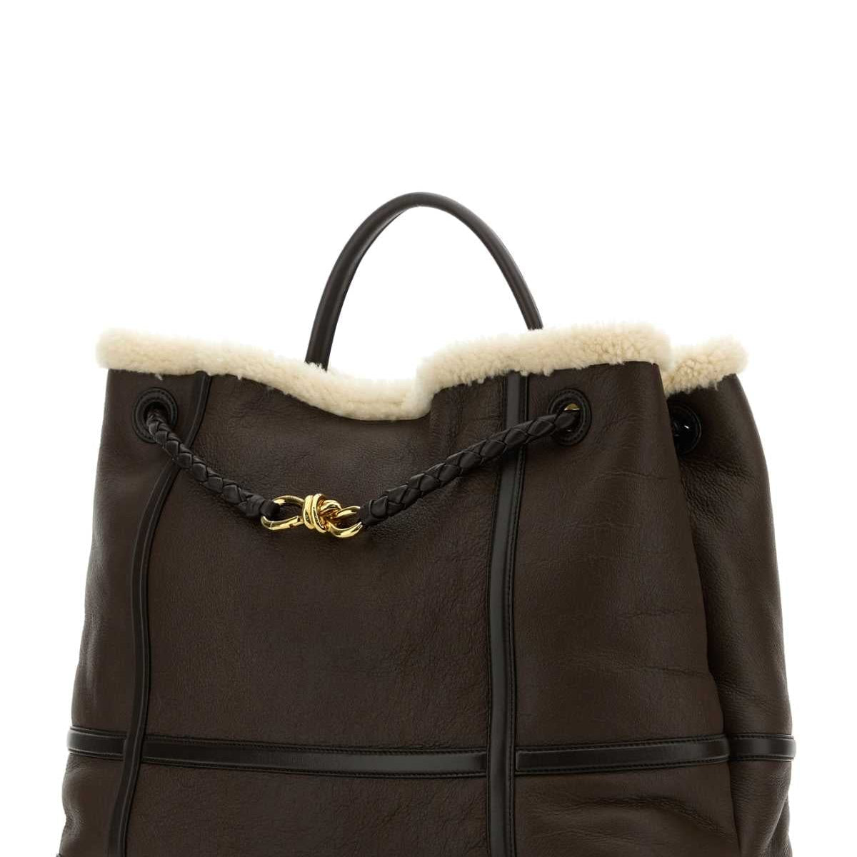 Bottega Veneta Bags? Bottega Veneta Women Brown Leather Large Andiamo Handbag Luxury Designer Leather Handbag