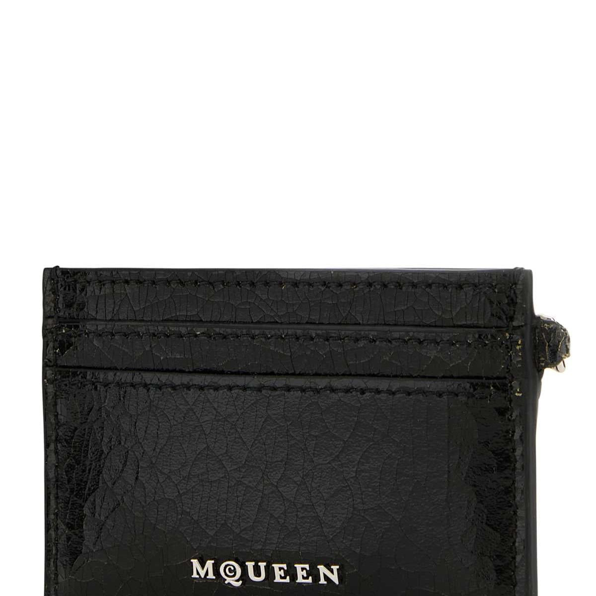 Alexander McQueen premium wallets detail and craftsmanship close-up