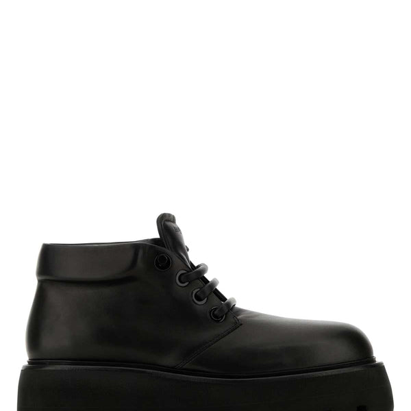 Alexander McQueen Shoes? Alexander Mcqueen Men Black Nappa Leather Sofa Lace-Up Shoes Comfortable Everyday Designer Shoes