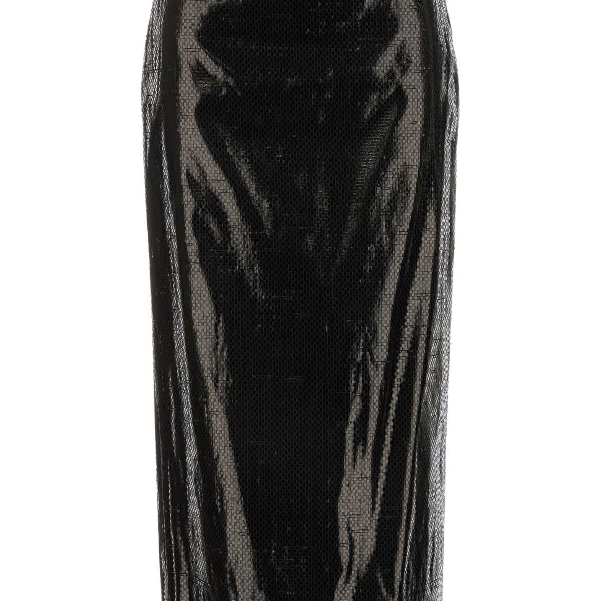 Alexander McQueen Skirts? Alexander Mcqueen Women Black Canvas Skirt Elegant Designer Casual Skirt