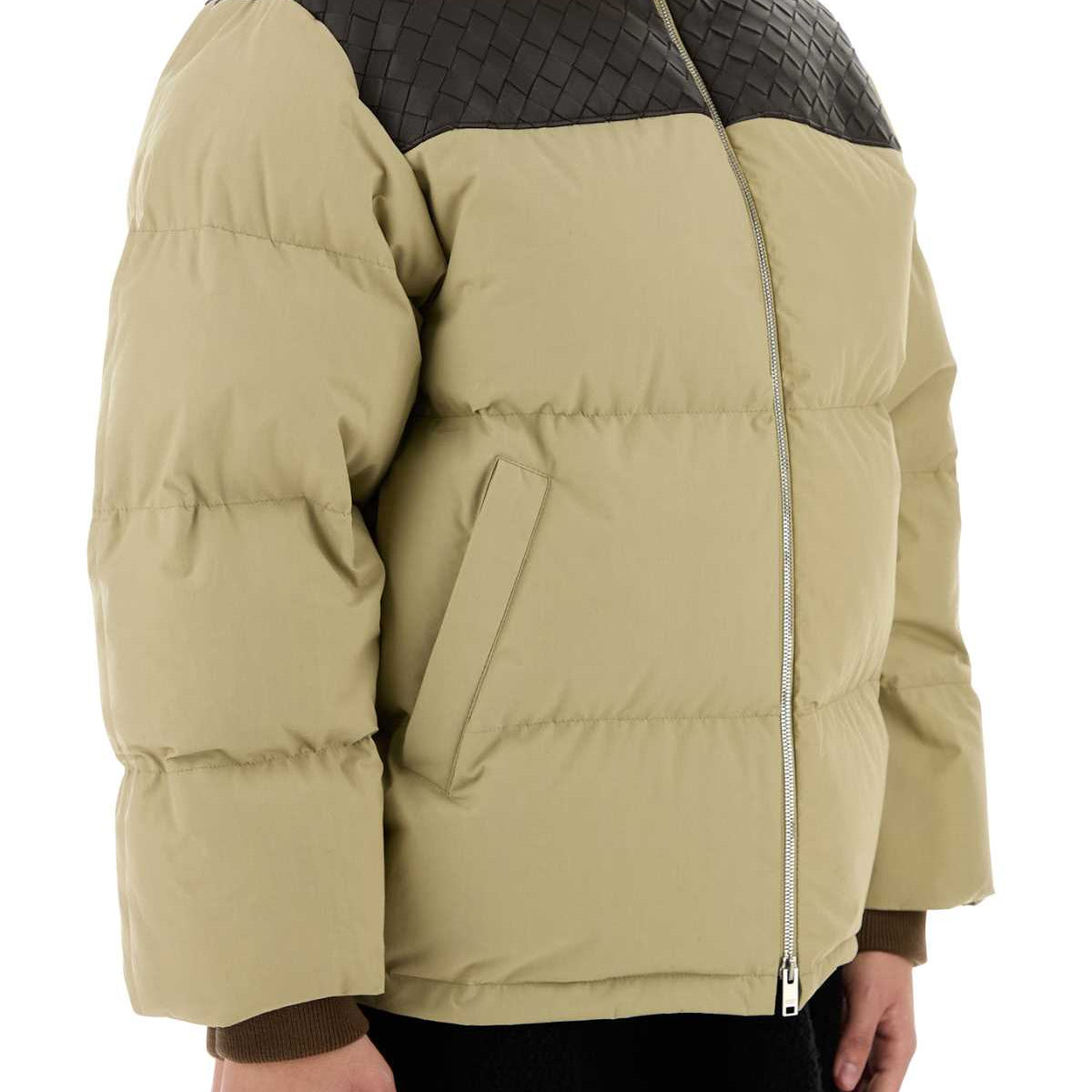 Bottega Veneta Jackets? Bottega Veneta Women Beige Cotton Down Jacket Premium Casual Designer Jacket