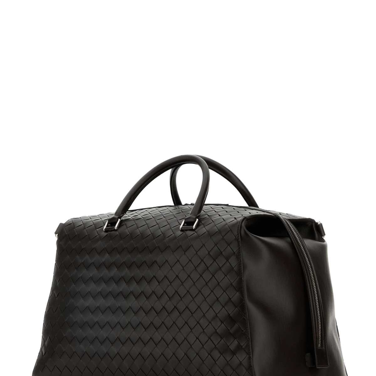 Bottega Veneta Bags? Bottega Veneta Men Dark Brown Weekender Tape Travel Bag Elegant Everyday Designer Handbag