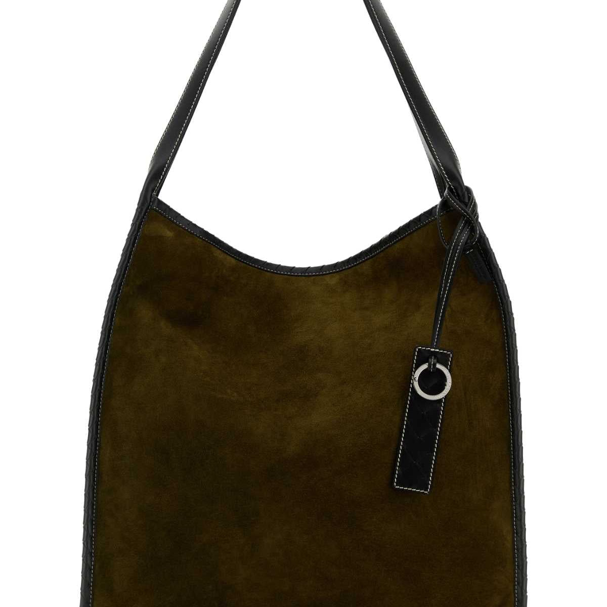 Bottega Veneta Bags? Bottega Veneta Men Army Green Suede Corriere Shopping Bag Luxury Designer Leather Handbag