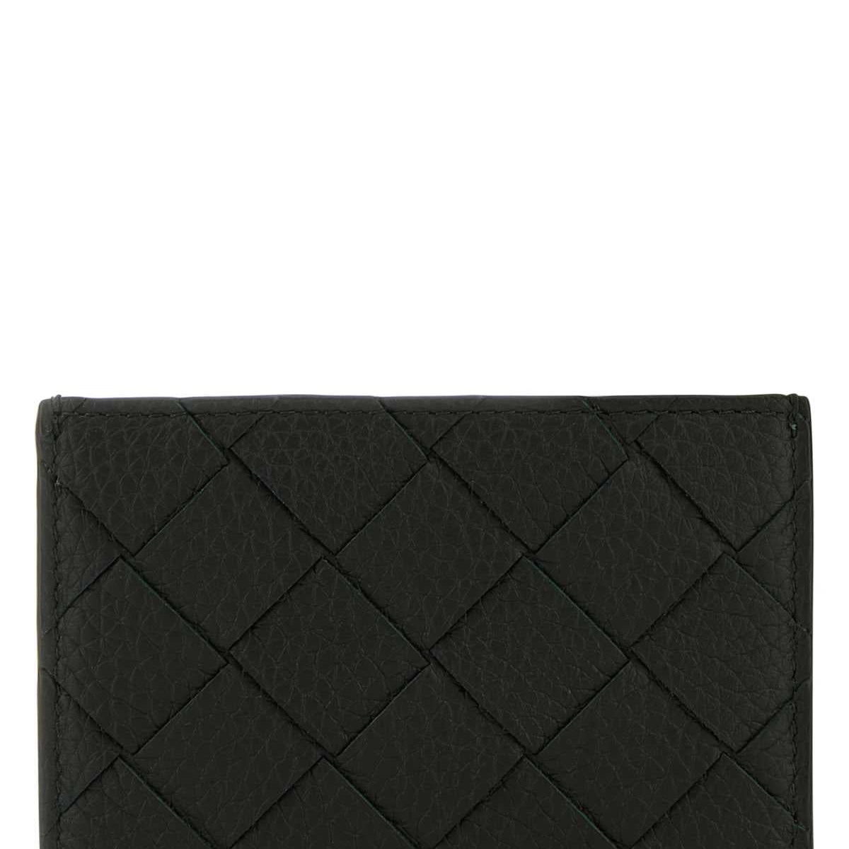 Bottega Veneta Wallets? Bottega Veneta Men Bottle Green Leather Card Holder Compact Luxury Card Wallet