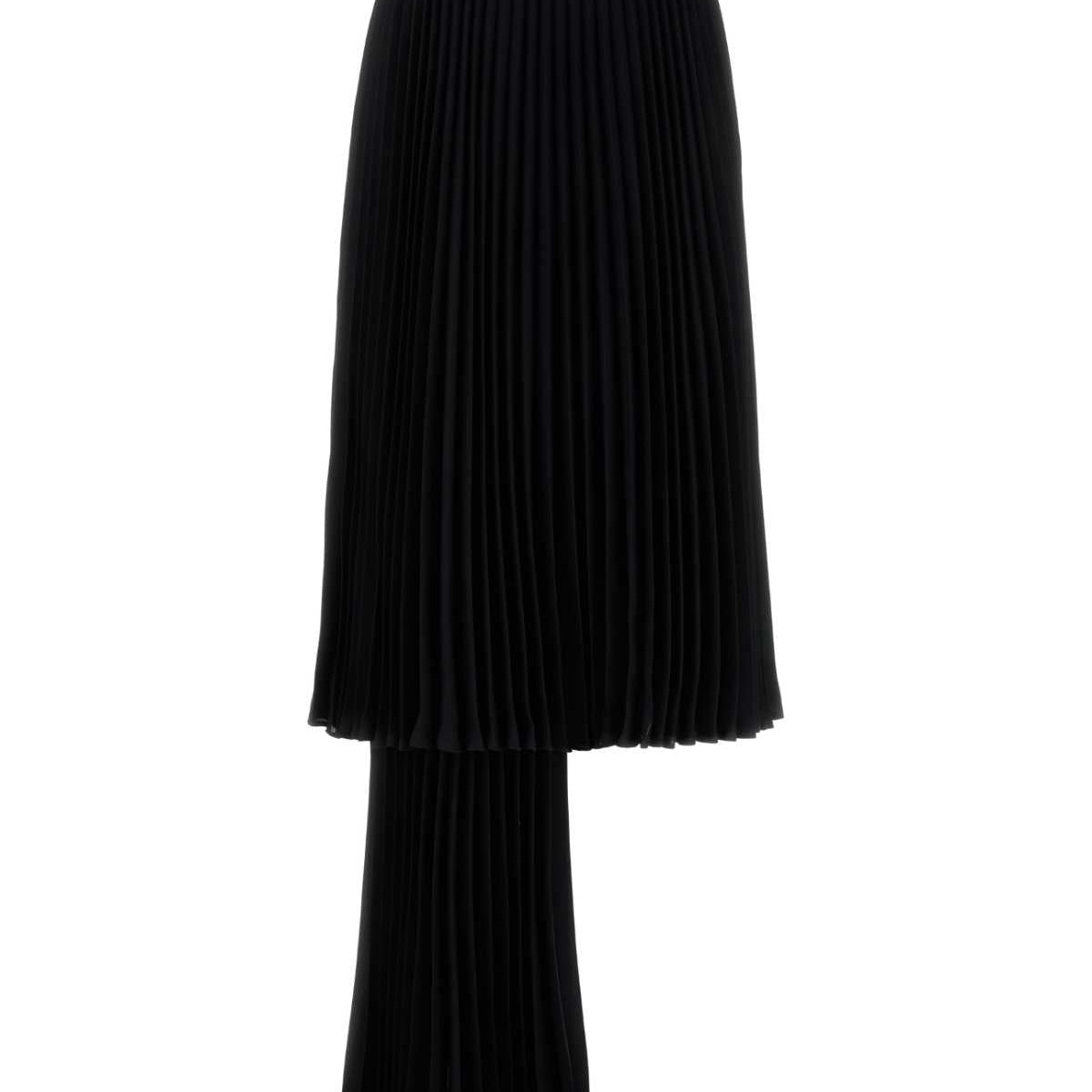 Bottega Veneta Skirts? Bottega Veneta Women Black Polyester Pant-Skirt Elegant Designer Casual Skirt