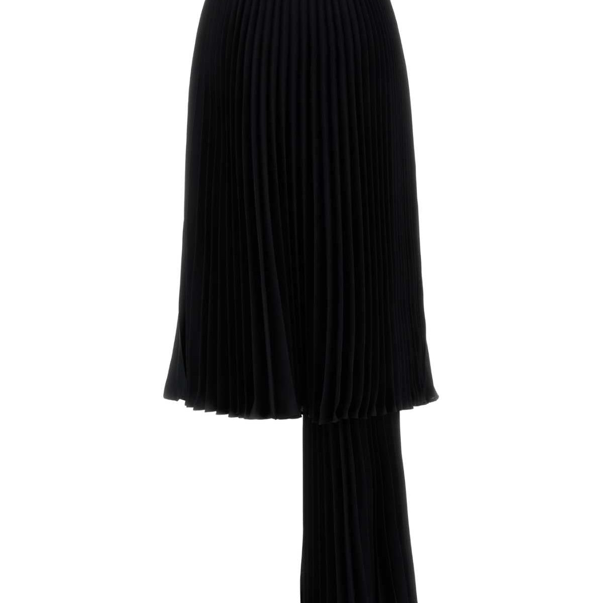 Bottega Veneta Skirts? Bottega Veneta Women Black Polyester Pant-Skirt Elegant Designer Casual Skirt