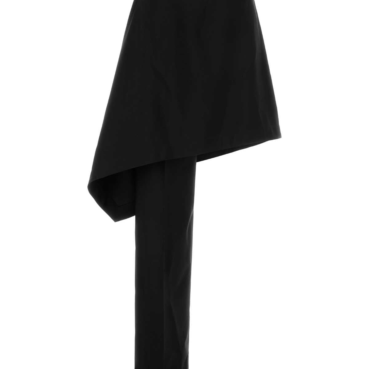 Bottega Veneta Skirts? Bottega Veneta Women Black Wool Pant-Skirt Chic Everyday Designer Skirt